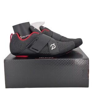 Peloton Altos Cycling Bike Shoes with Cleats Men's Size 10 Black & Red Unisex